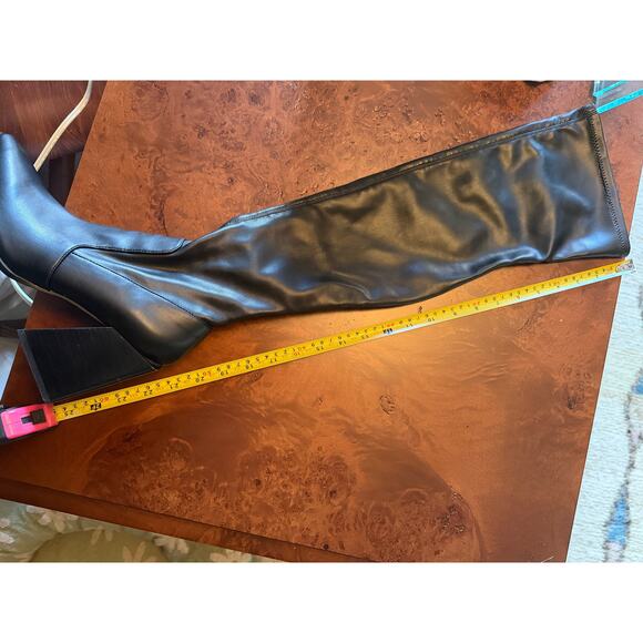 Steve Madden "Tanzee" Tall Boots with Chunky Square Heel - US 8 - Picture 11 of 12